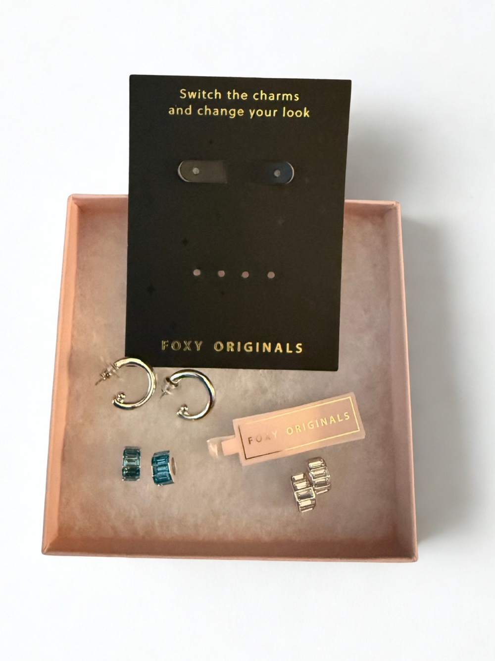 Foxy Originals Ada Mix & Match Interchangeable Earrings Set New in Box
